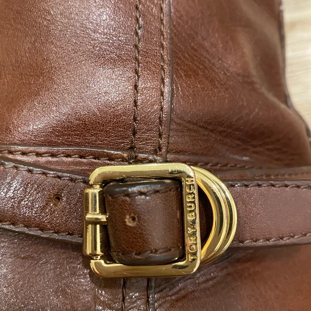 Tory Burch Brown Leather Riding Boots - Picture 12 of 16